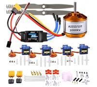 DIY RC Airplane Kit A2212 KV1000 Motor, 30A ESC, 4 Servos, 2 Propellers