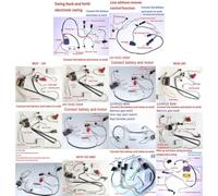 DIY RC Car Wiring Kit for Kids with Enhanced 2 4G Wireless Remote Functionality (24V C)