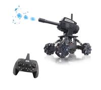 DIY RC Tank Car Can launch Cannonball Made of Water Need to Assemble 4WD 14CH Alloy Programming Remote Control Off-road Climbing