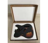 DIY Relic Electric Guitar Body Telecaster Style Nitro Top Alder Wood Guitar Body SS pickups Relic Guitar Body Black.