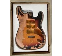 DIY Relic Electric Guitarr Body ST Style Nitro Top Alder Wood Guitarr Body HSH Heavy Relic Guitarr Body 3 Tone Sunburst.