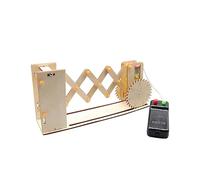 DIY Remote Control Retractable Gate Science Experiments Kit - Wooden STEM Science Kits for Kids, Hands-On Physics Engineering Model with Gears and Motor Assembly, Educational Projects for Boys & Girls
