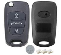DIY Repair Kit for Kia Picanto 3 Button Remote Car Key Fob 3 x Micro Switches CR2032