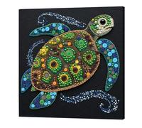 DIY Resin Button Painting Kit 30x30cm with Frame Button Painting Craft Set for Adults Beginners Arts Crafts Home Decoration