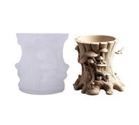 DIY Resin Molds - Silicone Tree Stump Mushroom, Easy Release Craft Tray, Candlestick Casting Kit, Wax Plaster Clay Mold, Pencil Holder Flower Pot Tray, Creative Handmade Casting Tool | art project kit