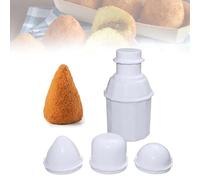DIY Rice Ball Mould Set 3-in-1 Multi-Purpose Arancini Maker Rice Ball Mould Arancini Maker Mould, Onigiri Shape Rice Ball Maker Sushi Mould for Rice Balls (Cylinder, Cone and Round)