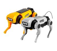 DIY Robot Dog - ABS, Metal Gear Components, Solar Powered Motor System Featuring Realistic Walking Movement | Science Experiment Kit For Learning Educational Engineering Project