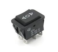 DIY Rocker Switch Power Switch Boat 3 Position 6Pin Button Latching With Lamp Light KCD4 16A 250VAC/ 20A 125VAC On-Off-on 10Pcs(Beige)