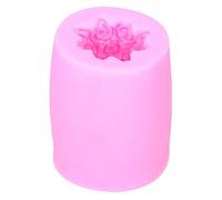 DIY Rose Flower Silicone Mold Set of 2 Fondant Cake Chocolate Baking Tools for Home Bakers Professional Decorators Food Grade Safe Pink 6.5x6.5x8cm