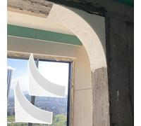 DIY Round Doorway Arch Trim Molding Kit, Decorative Paintable Corner Kit for Interior Door Frames, Universal Door Arch Way Decor, 2 Pieces