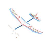 DIY Rubber Band Airplane - Easy Assembly Glider Kit, Wind-up Power Flying Aircraft | Educational STEM Toy For Kids Students, Portable Outdoor Fun For Family Camping Garden Yard Games Gift