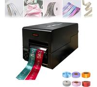 DIY Satin Ribbon Printer, 300dpi Portable Multifunction Banner Printing Machine, 127mm/s Color Label Hot Stamping Printing Machine for Gift Wrapping, Crafts, Wedding Decorations, Birthday
