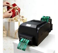 DIY Satin Ribbon Printer with Spool Holder, Multi-Language Thermal Ribbon Printing Machine, 150mm/s Speed, for Gift Wrapping, Bouquets, Weddings, Parties Four rows