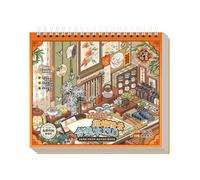 DIY Scene Sticker Book - Set of 10 Mini Home Planner Crafts | Scene sticker set, desk collage, craft activity, make your own mini house, decorative stickers, for adults