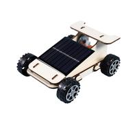 DIY Science Experiment Model Kit Kids Wood Assemble DIY Wooden Solar Car Kit