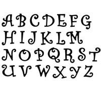 DIY Scrapbooking Artist Alphabet Letters Metal Cutting Dies, 26 Pcs/Set Fancy Letters English Alphabet A-Z Metal Cutting Dies Stencil for DIY Scrapbooking Album Paper Cards Decorative Crafts