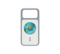 DIY Screen Projection Case for Pro Max HD Round Color Screen Customizable Display Phone Protective(Gray)