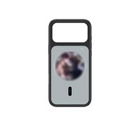DIY Screen Projection Phone Case With 1.85 HD Display 360x360 Resolution For Pro Max Real Time Notifications One Tap Recording Magnetic Charging(Black)