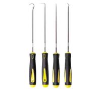 DIY Screwdriver Kit, 4Pcs 24cm/16cm Car Auto Vehicle Oil Seal Screwdrivers Set O-Ring Gasket Puller Remover Pick Hooks Tools Sealing(Long Red)