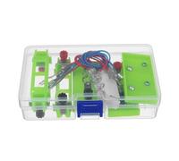 DIY Series & Parallel Circuit Experiment Kit, Basic Electric Building Set with Lamp Holders, Battery Boxes & Storage Case for Voltage Current Resistance Principle Exploration