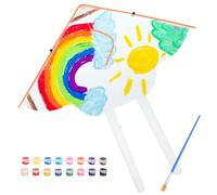 DIY Set Brush Flying Paints Blank Kites Kite Unpainted