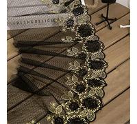 DIY Sewing Craft,Applique Decoration, 23cm Wide Decorative Fabric Tulle Lace Edging TrimmingRibbon Webbing Floral for Dressmaking Sewing Gift Wrapping(8 Yards)