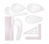 DIY Sewing Ruler Tailor Set 9 Pcs French Metric Ruler Set Plastic Curve Shaped Grading Rulers for Dressmaking Pattern Design Bendable Drawing Template for Dressmaking Multipurpose Cutting Ruler