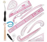 DIY Sewing Ruler Tailor Set French Curve Ruler Accessories, 13 Style Plastic Dress Curve Rulers for Sewing Pattern Design