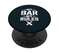 DIY Shed Bar Rules Owner Garden Pub PopSockets Adhesive PopGrip