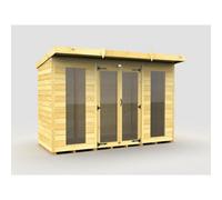 Diy Sheds 10X4 Pent Summer House (Full Height Window)