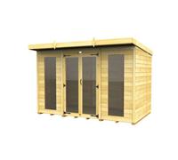 Diy Sheds 10X5 Pent Summer House (Full Height Window)