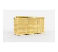 Diy Sheds 11X4 Pent Shed - Single Door Without Windows