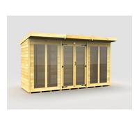 Diy Sheds 12X4 Pent Summer House (Full Height Window)