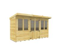Diy Sheds 12X4 Pent Summer House Loglap