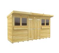 Diy Sheds 12X4 Pent Summer Shed Loglap