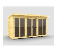 Diy Sheds 12X6 Pent Summer House (Full Height Window)