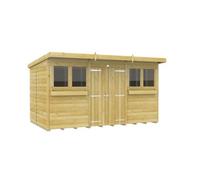 Diy Sheds 12X7 Pent Summer Shed Loglap