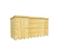 Diy Sheds 13X5 Pent Shed - Single Door Without Windows