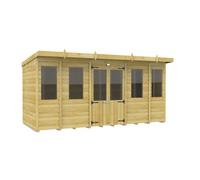 Diy Sheds 14X5 Pent Summer House Loglap