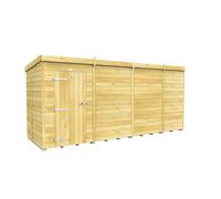 Diy Sheds 15X5 Pent Shed - Single Door Without Windows