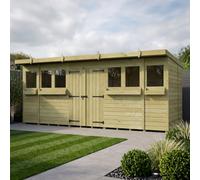 Diy Sheds 16X5 Pent Summer Shed