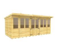 Diy Sheds 16X8 Pent Summer House Loglap