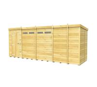 Diy Sheds 17X5 Pent Security Shed - Single Door