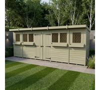 Diy Sheds 18X4 Pent Summer Shed