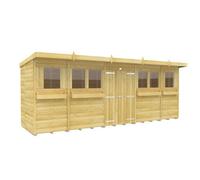 Diy Sheds 18X5 Pent Summer Shed Loglap