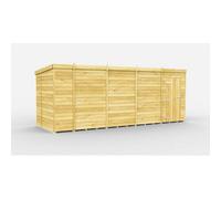 Diy Sheds 18X7 Pent Shed - Single Door Without Windows