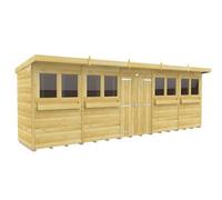 Diy Sheds 20X4 Pent Summer Shed Loglap