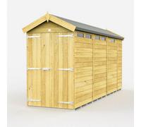 Diy Sheds 4X13 Apex Security Shed - Double Door