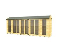 Diy Sheds 4X18 Apex Summer House (Full Height Window)