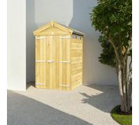 Diy Sheds 4X4 Apex Security Shed - Double Door